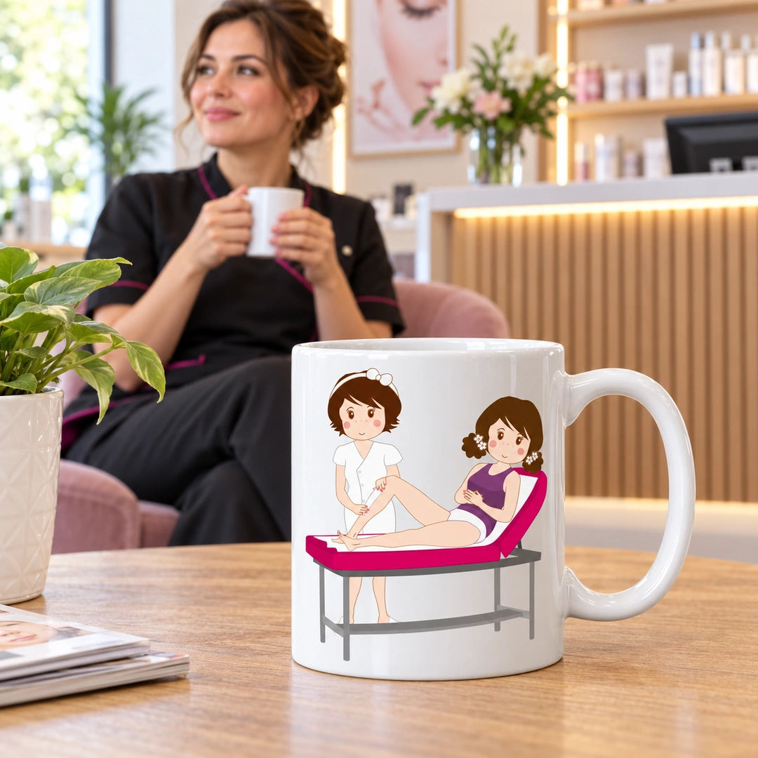 Caneca de Cerâmica Esteticista Depiladora — lifestyle | Cucawik