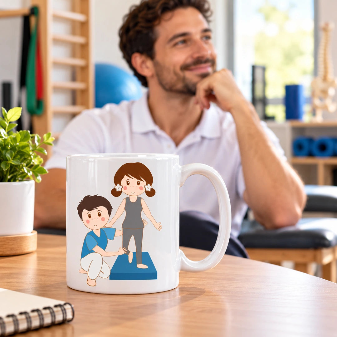 Caneca de Cerâmica Fisioterapeuta Homem — lifestyle | Cucawik