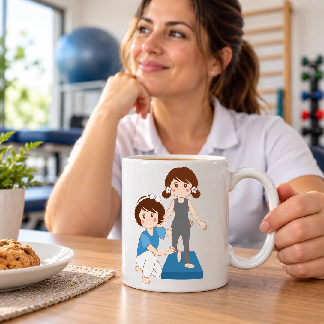 Caneca de Cerâmica Fisioterapeuta Mulher — lifestyle | Cucawik