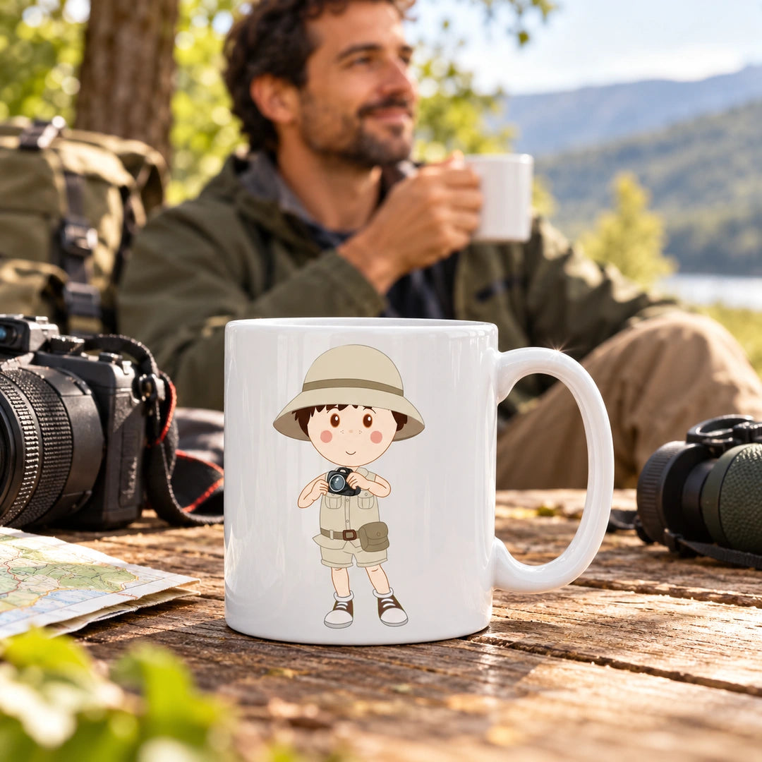 Caneca de Cerâmica Fotógrafo de Natureza — lifestyle | Cucawik