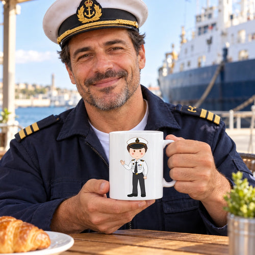 Caneca de Cerâmica Marinheiro em utilização | Cucawik