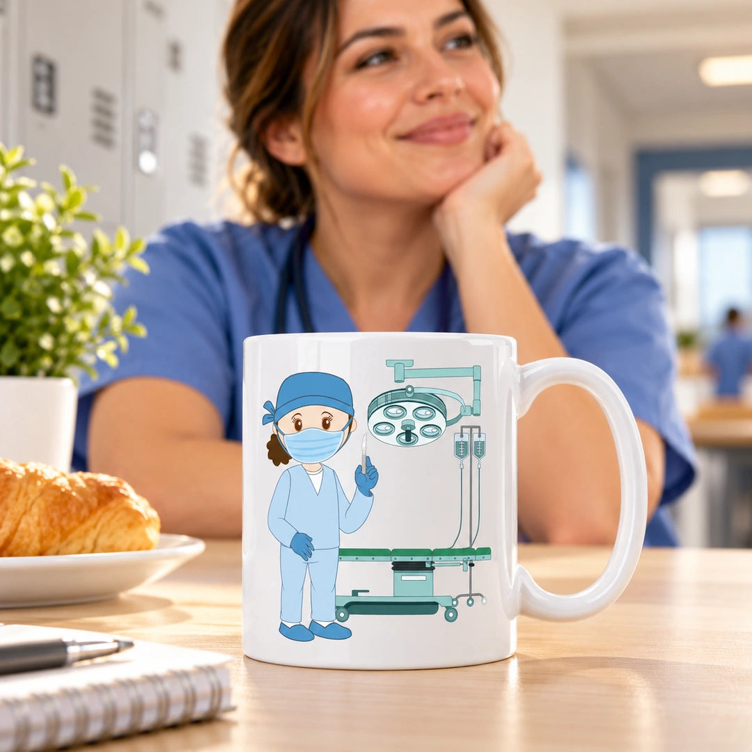 Caneca de Cerâmica Médica Cirurgiã — lifestyle | Cucawik