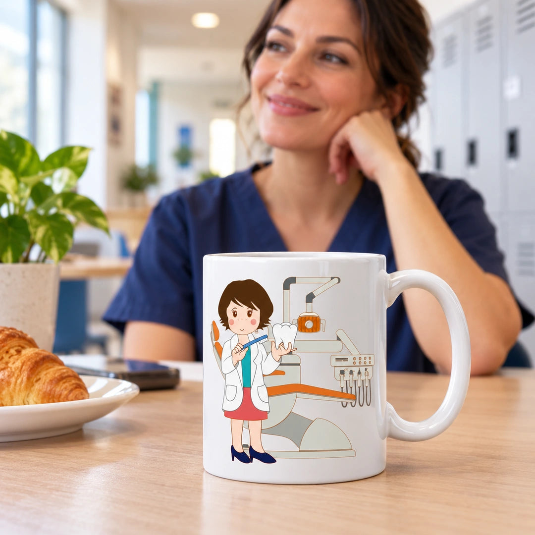 Caneca de Cerâmica Médica Dentista — lifestyle | Cucawik