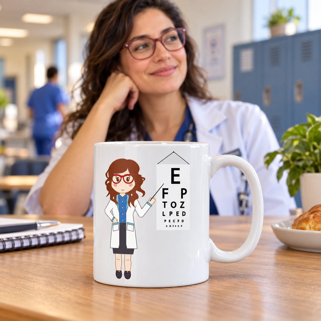 Caneca de Cerâmica Médica Oftalmologista — lifestyle | Cucawik