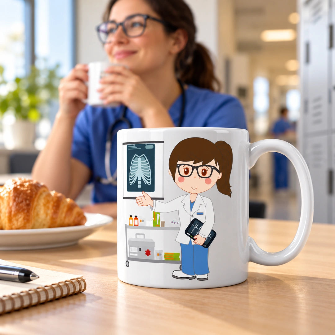 Caneca de Cerâmica Médica Radiologista — lifestyle | Cucawik
