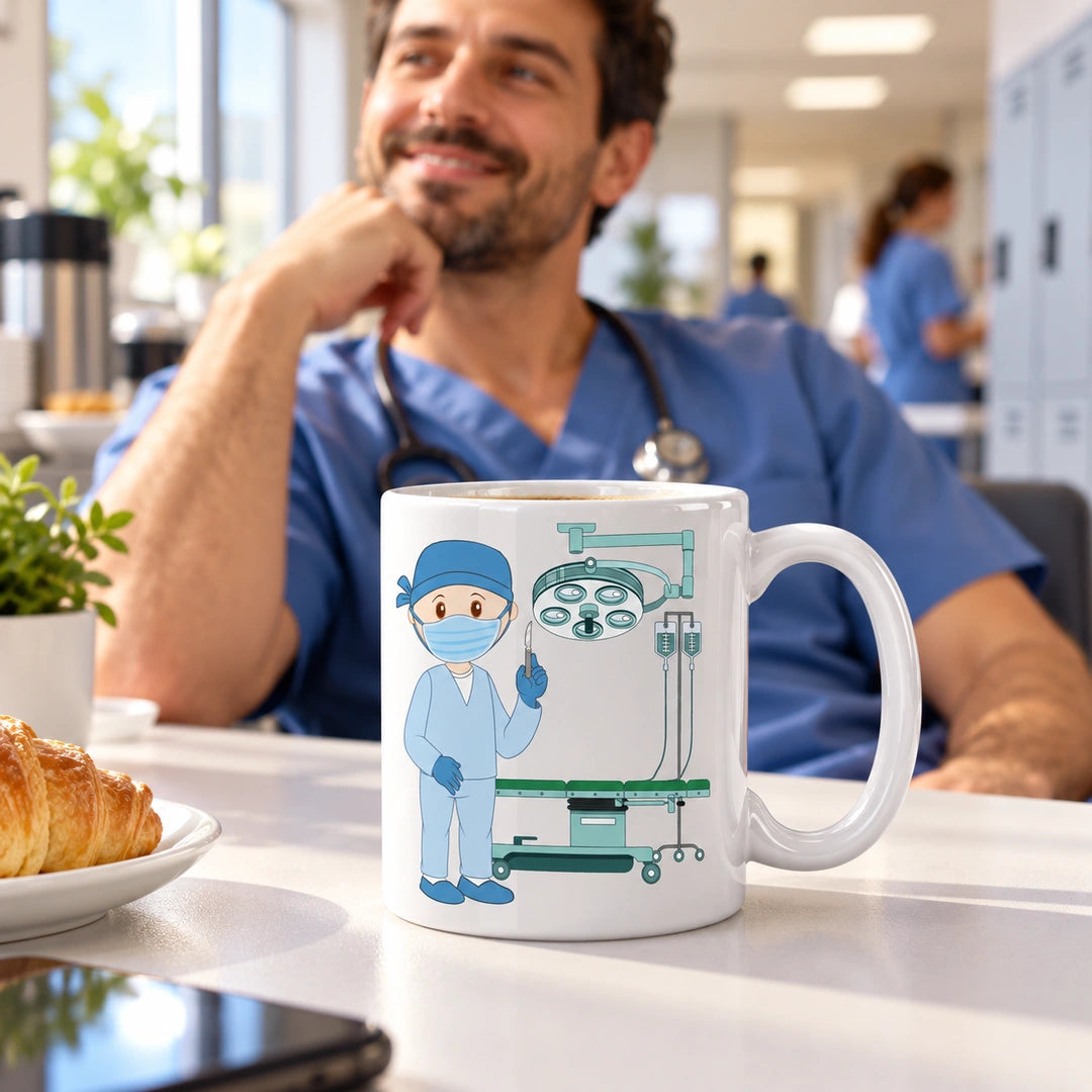 Caneca de Cerâmica Médico Cirurgião — lifestyle | Cucawik