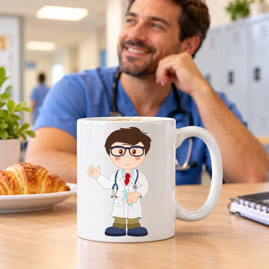 Caneca de Cerâmica Médico — lifestyle | Cucawik