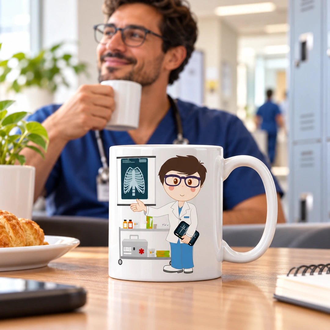 Caneca de Cerâmica Médico Radiologista — lifestyle | Cucawik