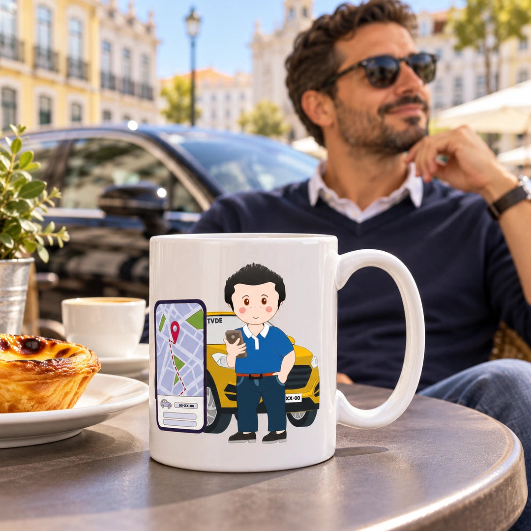 Caneca de Cerâmica Motorista TVDE — lifestyle | Cucawik