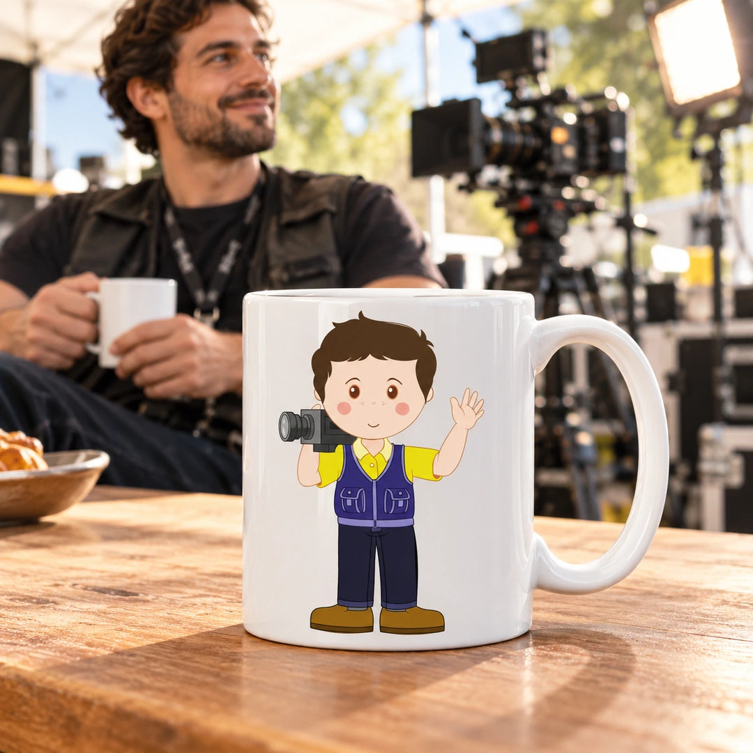 Caneca de Cerâmica Operador de Câmara — lifestyle | Cucawik