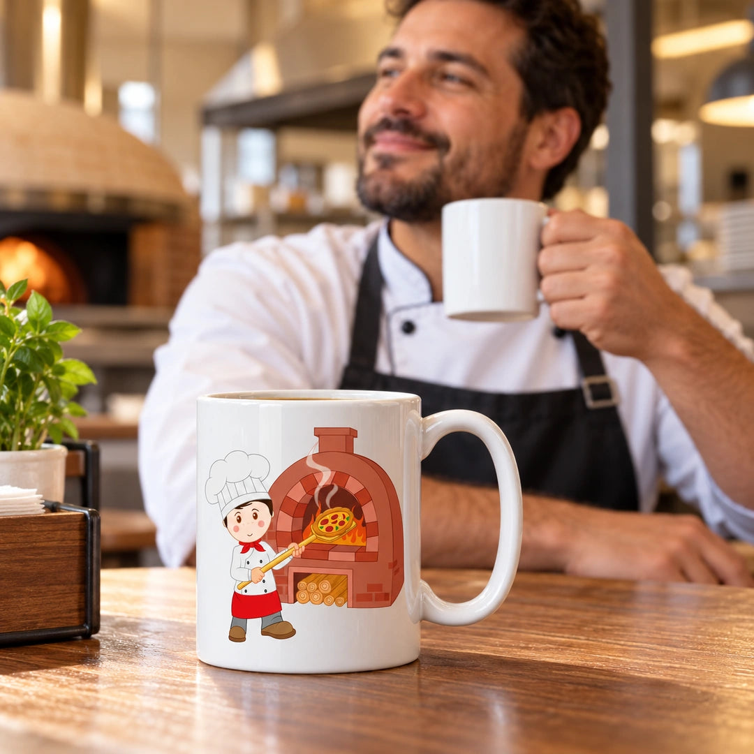 Caneca de Cerâmica Pizzaiolo — lifestyle | Cucawik