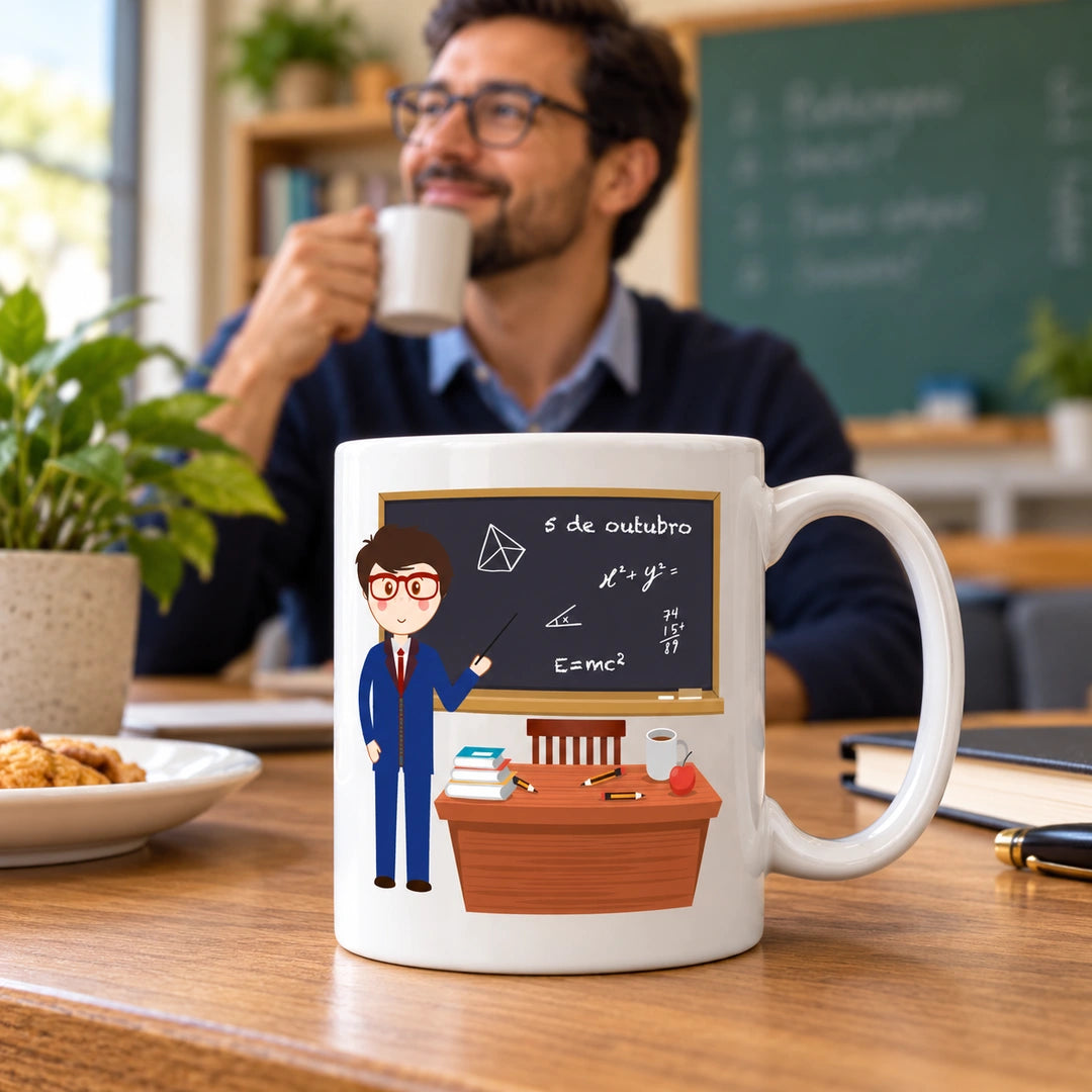 Caneca de Cerâmica Professor — lifestyle | Cucawik