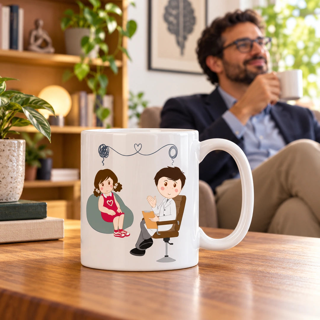 Caneca de Cerâmica Psicólogo — lifestyle | Cucawik