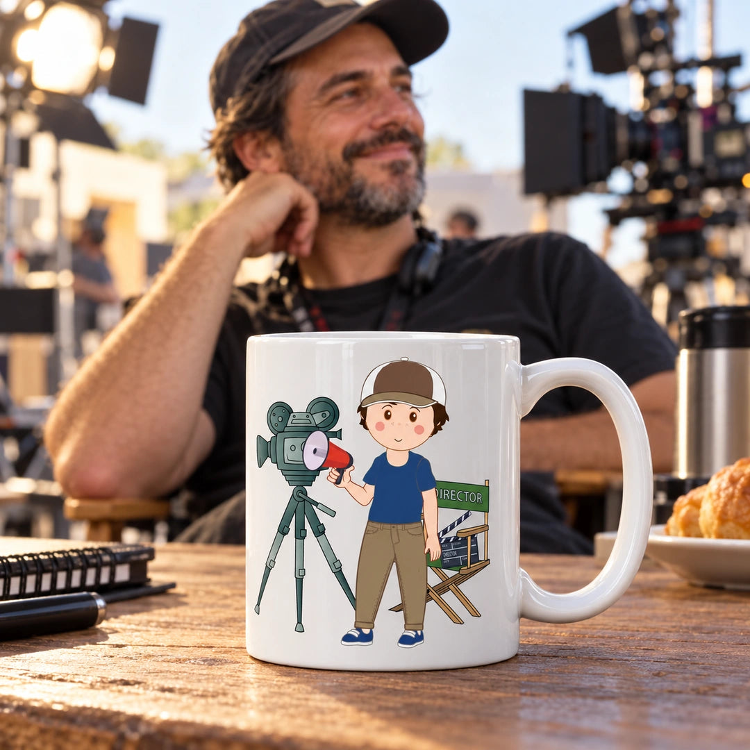 Caneca de Cerâmica Realizador de Cinema — lifestyle | Cucawik