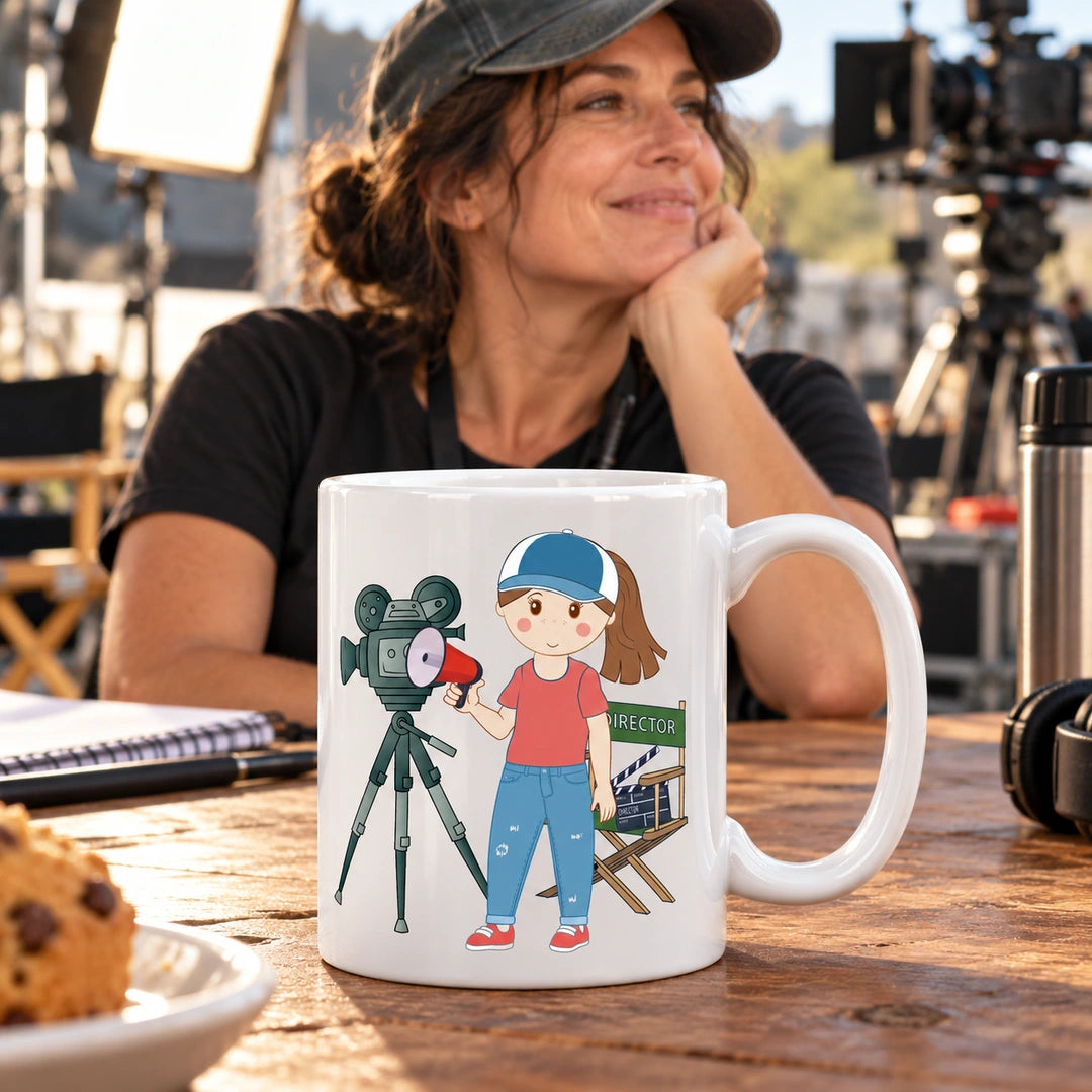 Caneca de Cerâmica Realizadora de Cinema — lifestyle | Cucawik