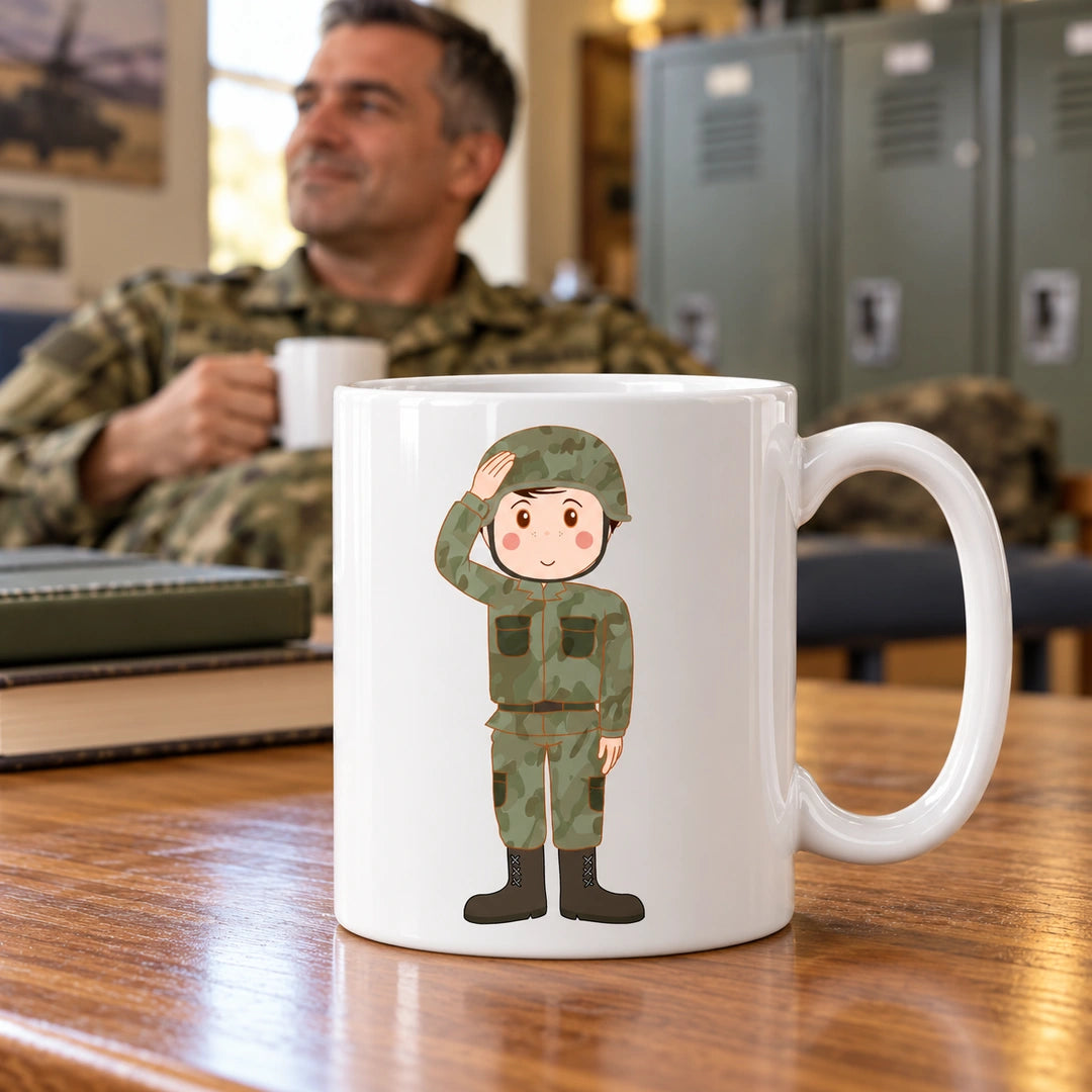 Caneca de Cerâmica Soldado Homem — lifestyle | Cucawik