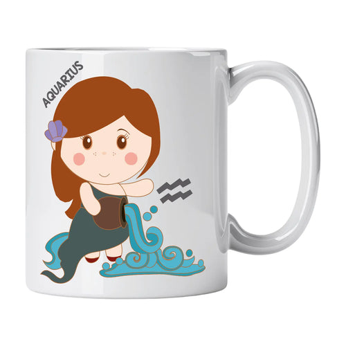 Caneca Signo Aquário Cucawik - Cucawik