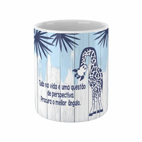 Copo com Frase "Tudo na Vida é uma Questão de Perspectiva, Procura o Melhor Ângulo" Cucawik - Cucawik