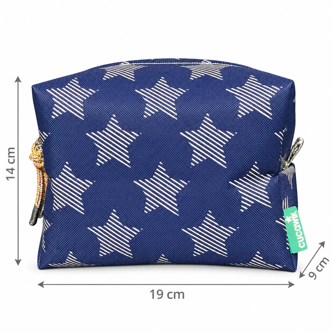 Necessaire Grande Impermeável Eden Estrelas Ganga — com medidas