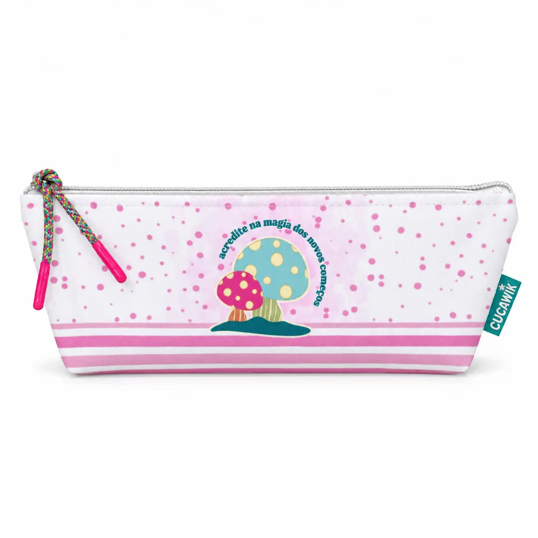 Necessaire Estojo Harley "Acredita na Magia dos Novos Começos"