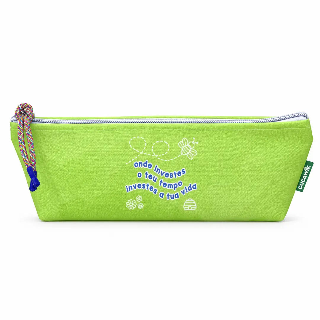 Necessaire Estojo Harley "Onde Investes O Teu Tempo Investes A Tua Vida"