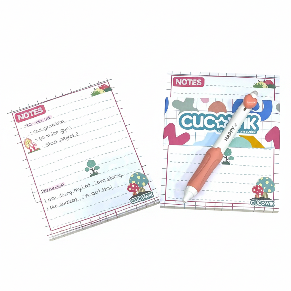 Bloco de Notas com 50 Folhas | Cucawik