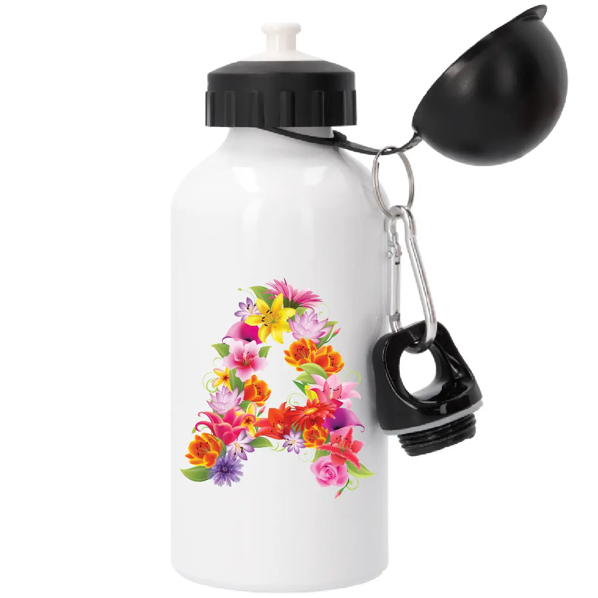Garrafa com Letra de Flores A Cucawik - Cucawik