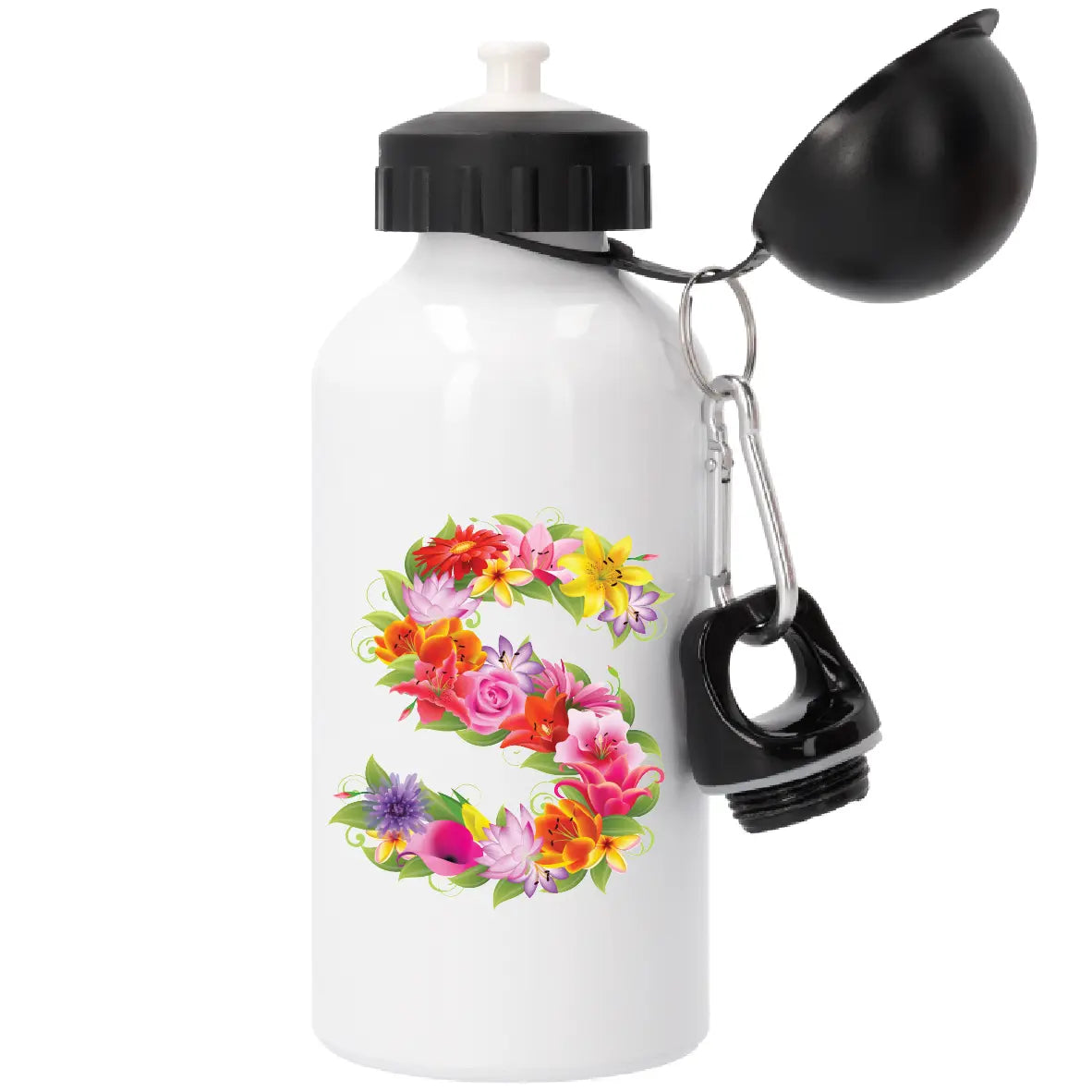 Garrafa com Letra de Flores S Cucawik - Cucawik