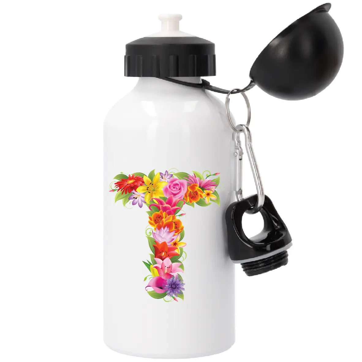 Garrafa com Letra de Flores T Cucawik - Cucawik