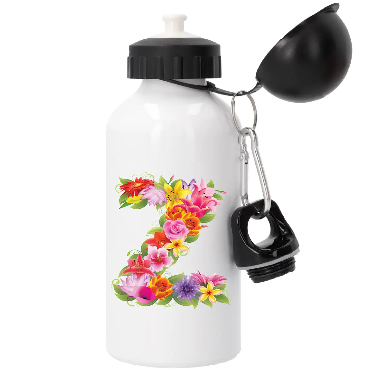 Garrafa com Letra de Flores Z Cucawik - Cucawik
