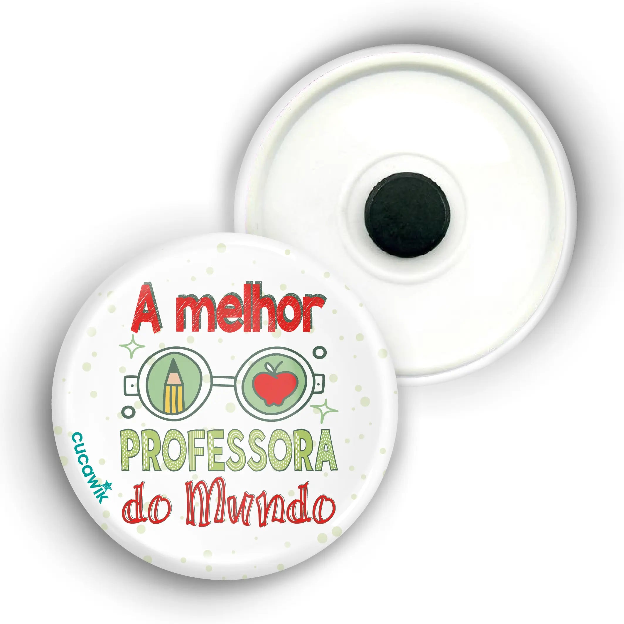 Íman com Frase «A MELHOR PROFESSORA DO MUNDO» Cucawik