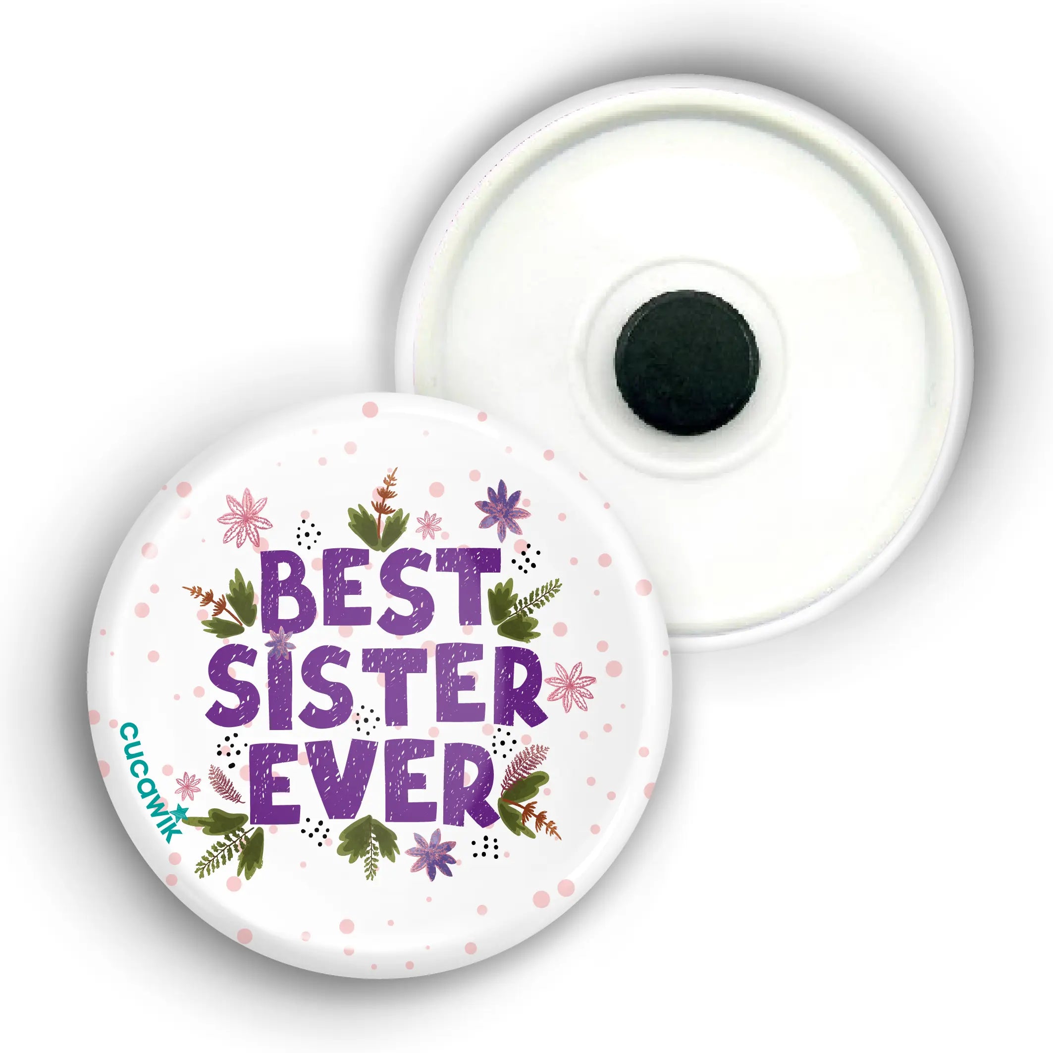 Íman com Frase «BEST SISTER EVER» Cucawik