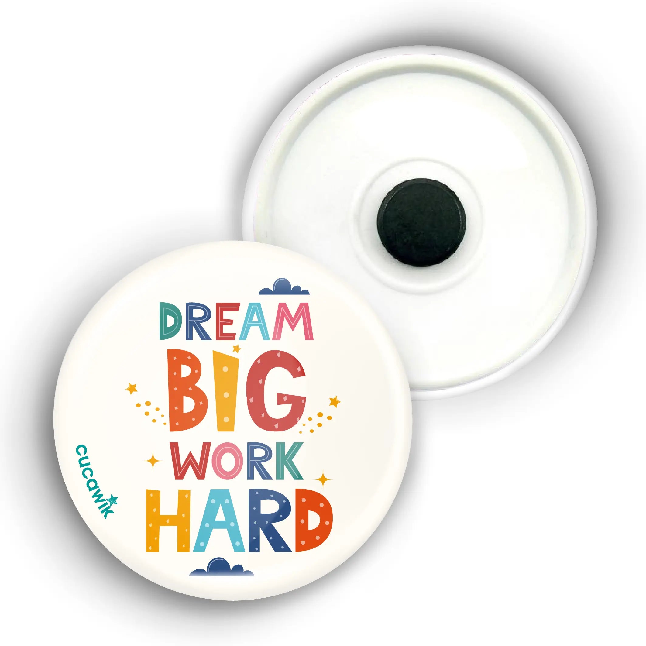 Íman com Frase «DREAM BIG WORK HARD» Cucawik