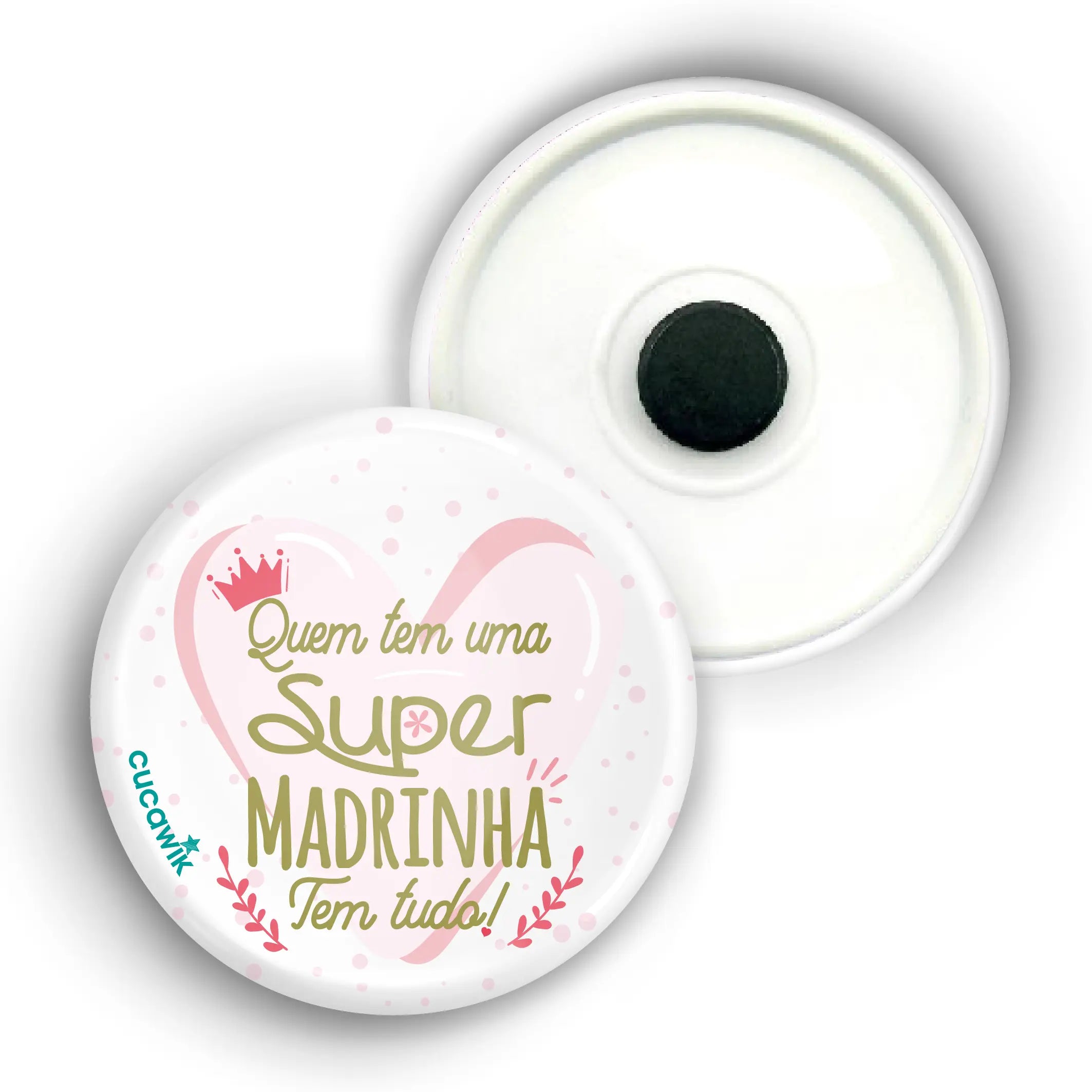 Íman com Frase «SUPER MADRINHA» Cucawik