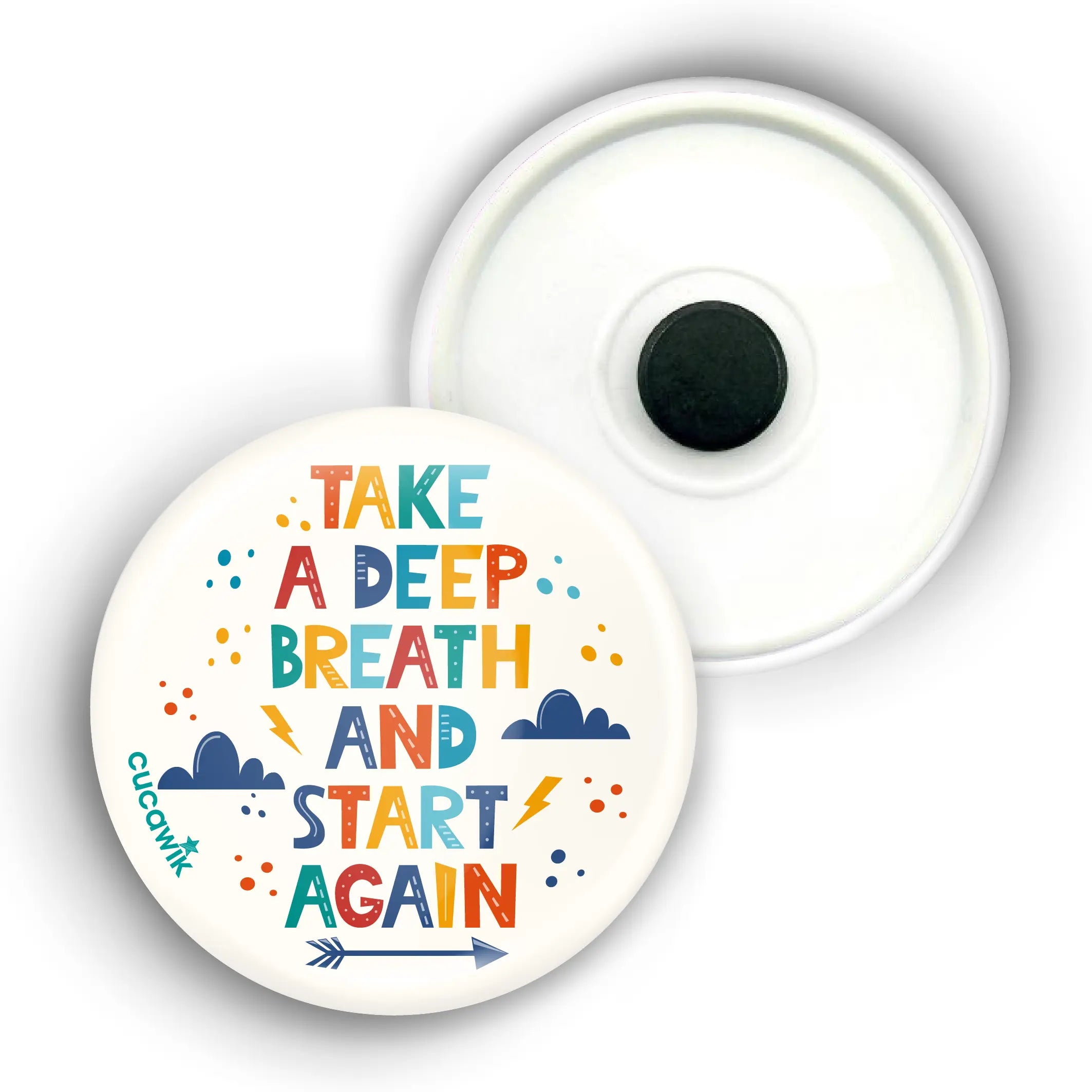 Íman com Frase «TAKE A DEEP...START AGAIN» Cucawik