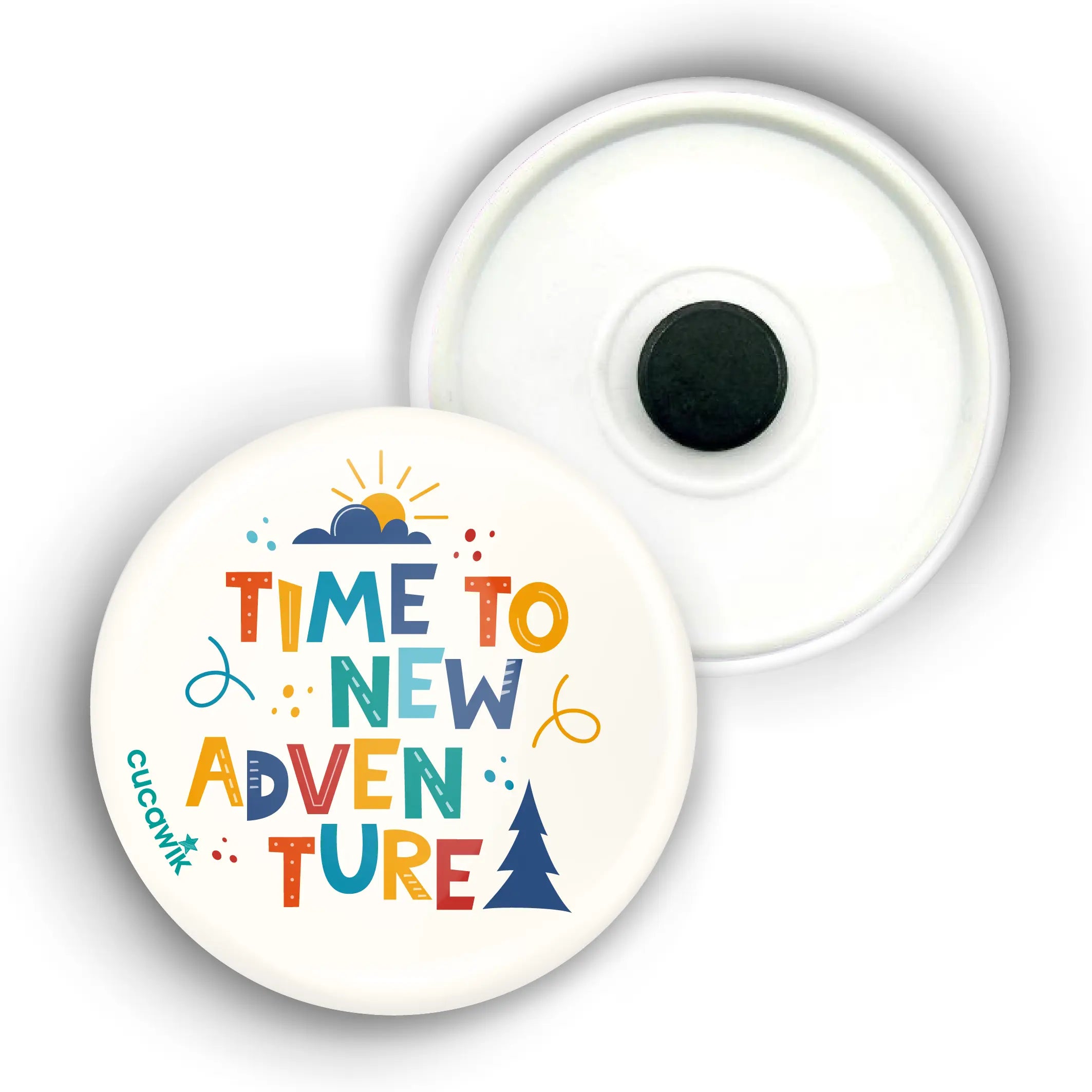 Íman com Frase «TIME TO NEW ADVENTURE» Cucawik