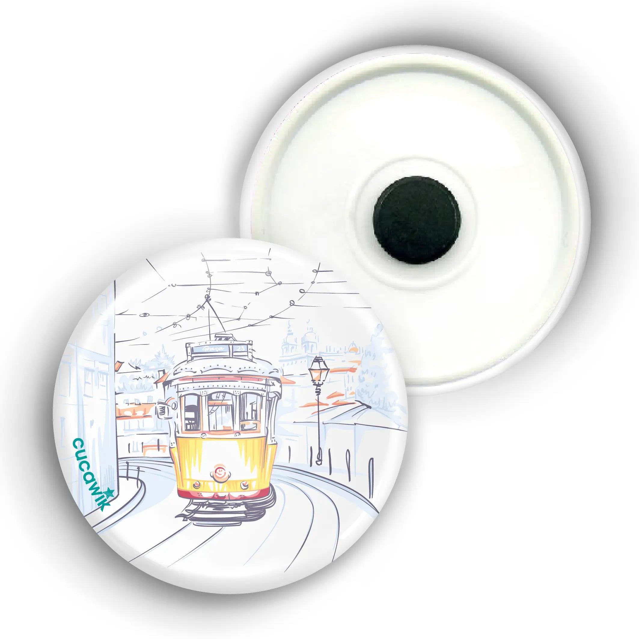 Íman Elétrico Lisboa Pintura Cucawik