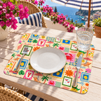 Individual de Mesa Retangular Patchwork Verão Dolce Vita — utilizacao