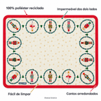 Individual de Mesa Retangular Quebra Nozes Estrelas — caracteristicas