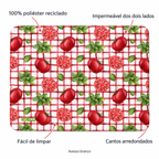 Individual de Mesa Retangular Tomate Manjericão Xadrez — caracteristicas