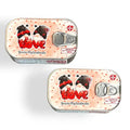 Lata de Sardinhas de Chocolate de Namorados com Gnomos Joaninhas Love "You're My Soulmate" | Cucawik