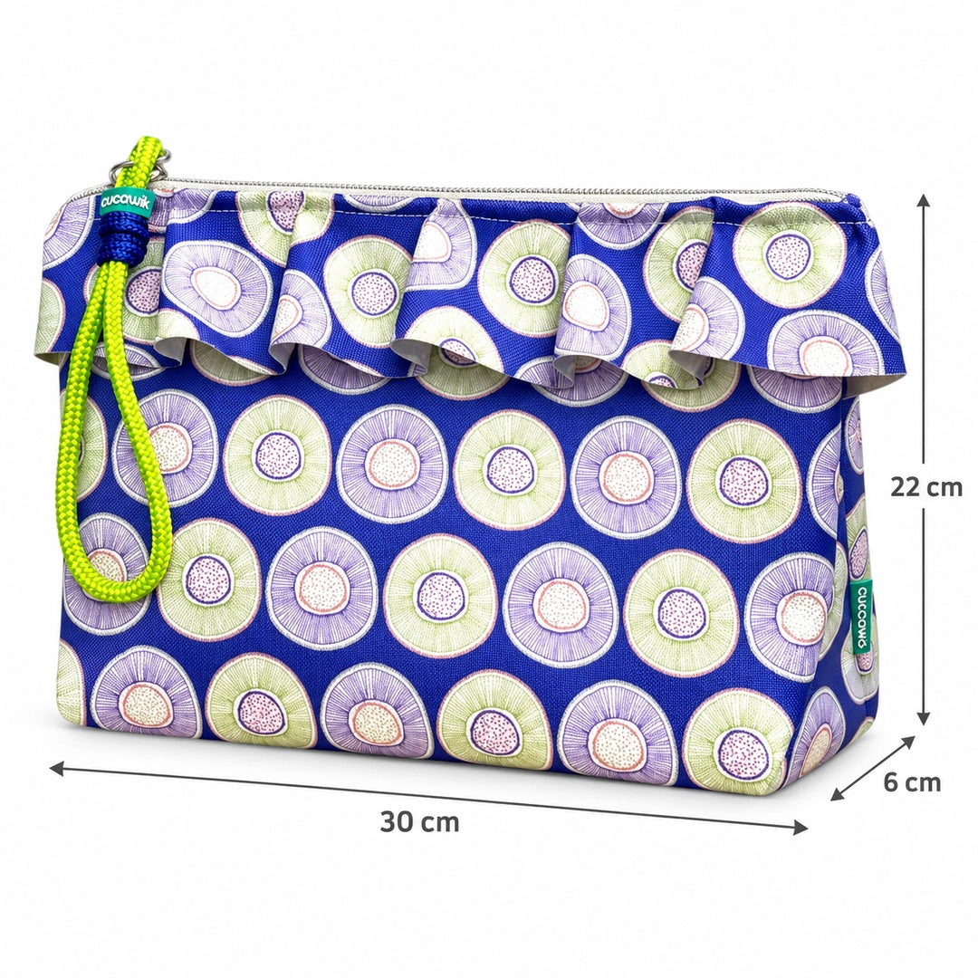 Medidas da bolsa Maggy Kiwi: 30 cm de largura, 22 cm de altura e 6 cm de base, Cucawik