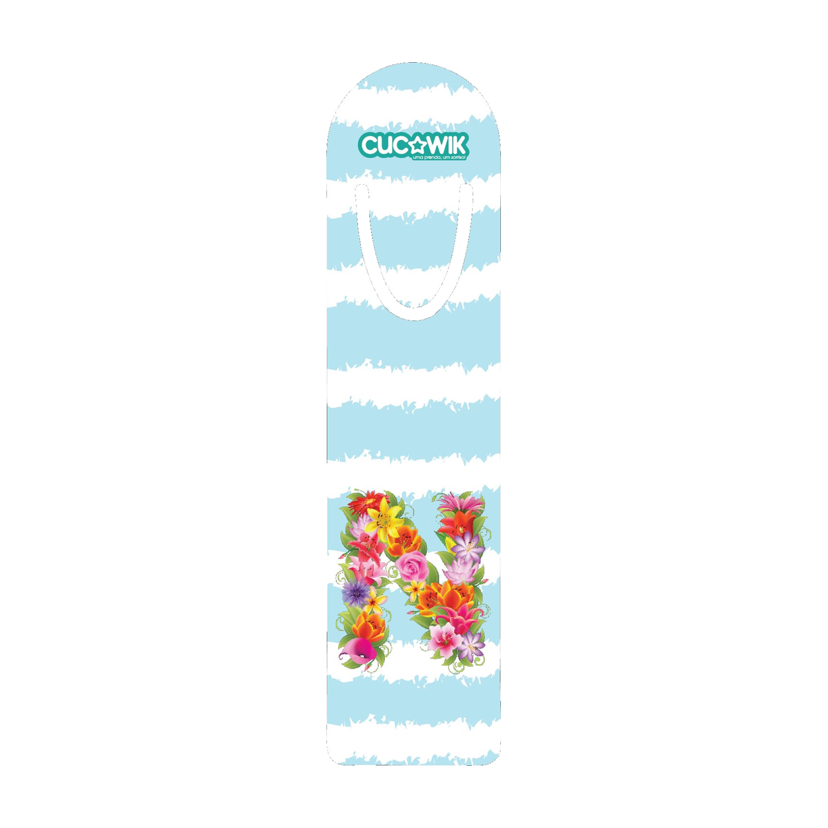 MARCADORES DE LIVROS LETRAS FLORES