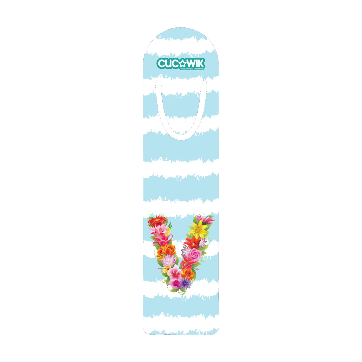 MARCADORES DE LIVROS LETRAS FLORES