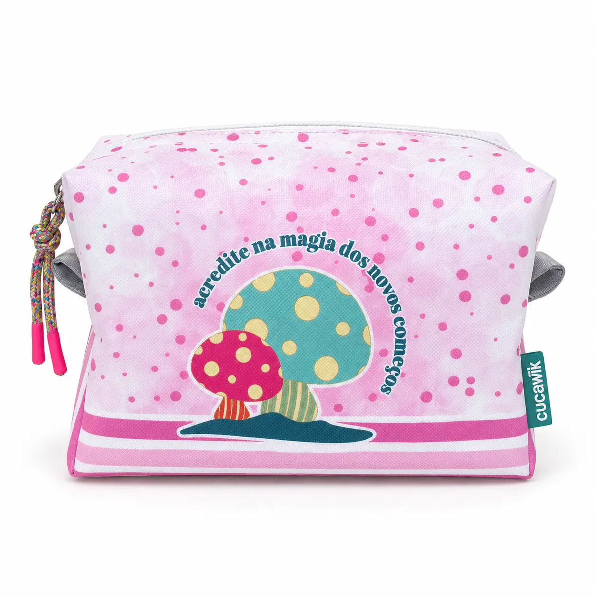 Necessaire Grande Impermeável Eden "Acredita na Magia dos Novos Começos"