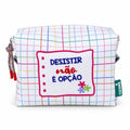 Necessaire Grande Impermeável Eden "Desistir Não é Opção"