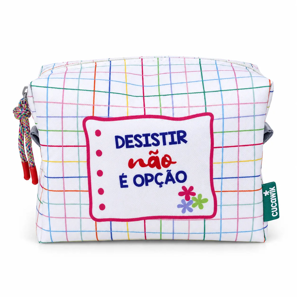 Necessaire Grande Impermeável Eden "Desistir Não é Opção"