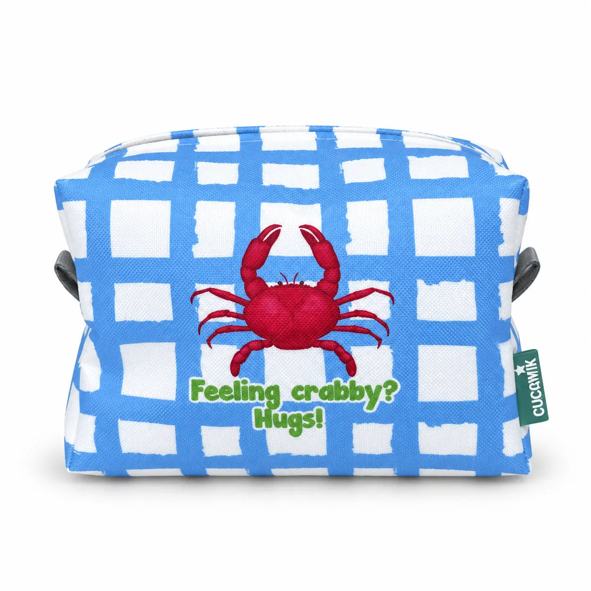 Necessaire Grande Impermeável Eden "Feeling Crabby? Hugs!"
