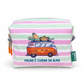 Necessaire Grande Impermeável Eden "Viajar é Cuidar da Alma"