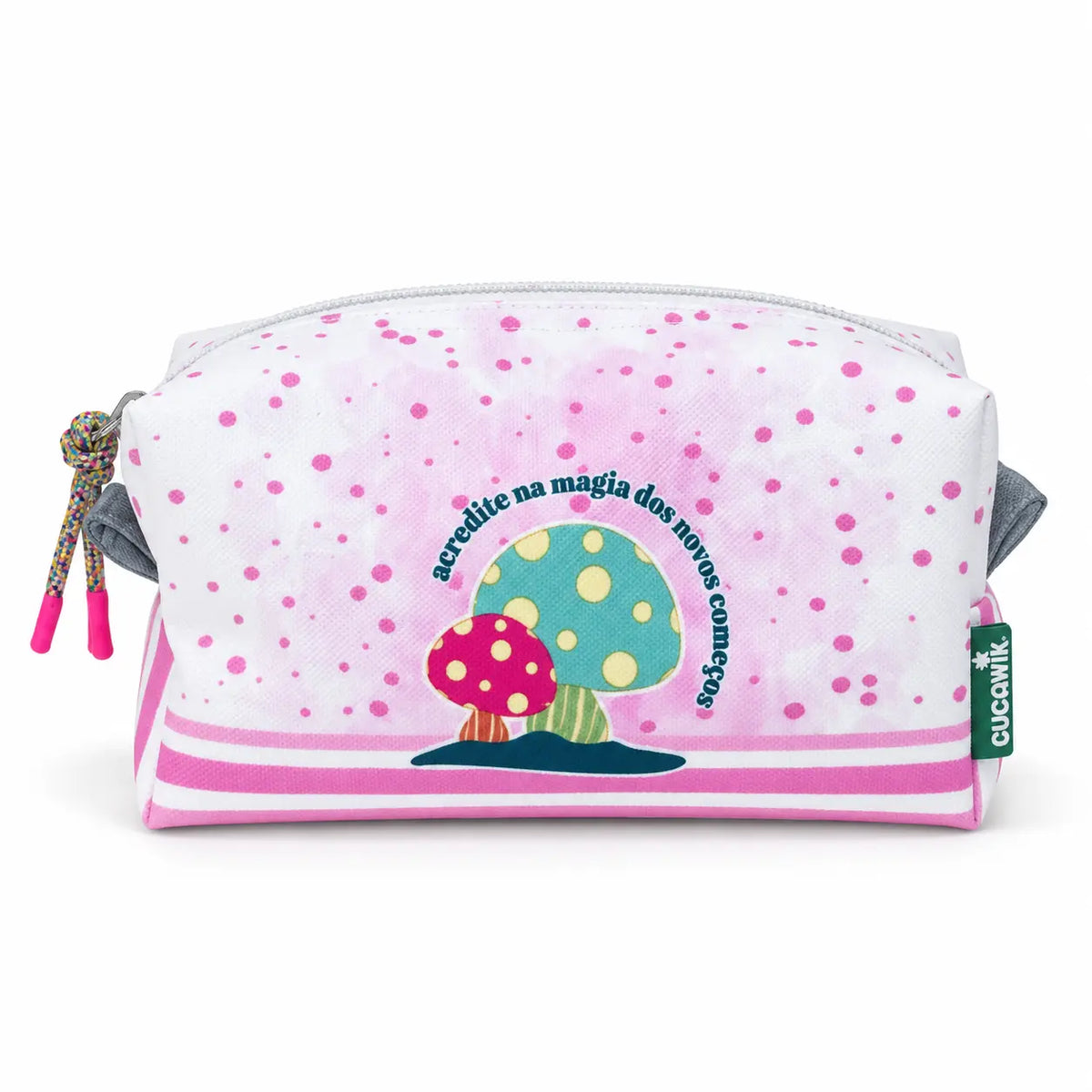Necessaire Médio Impermeável Eden "Acredita na Magia dos Novos Começos"